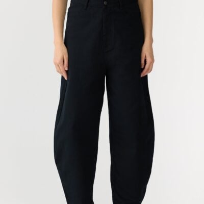 Bassike Cotton Twill Barrel Leg Pant — 00 - Image 2