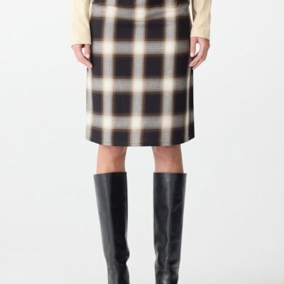 Bassike Check Pull On Skirt — 00 - Image 2