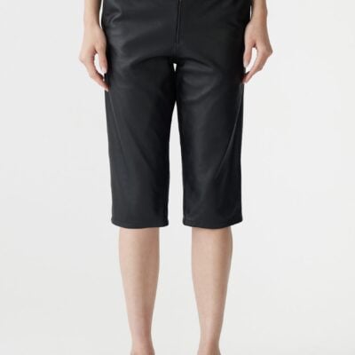 Bassike Capri Leather Pant — 00 - Image 2