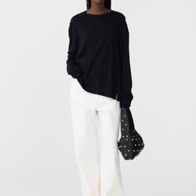 Bassike Boyfriend Heritage Long Sleeve T-Shirt — XXS - Image 1