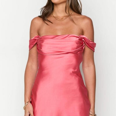 Beginning Boutique Zoella Pink Off The Shoulder Mini Dress — 10 - Image 2