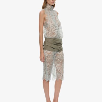 Christopher Esber Moonlit Patina Lace Cummerbund Shorts — 4 - Image 2