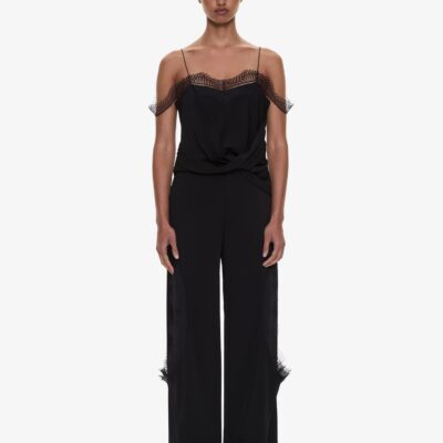 Christopher Esber Miro Split Lace Draped Cami — 4 - Image 2