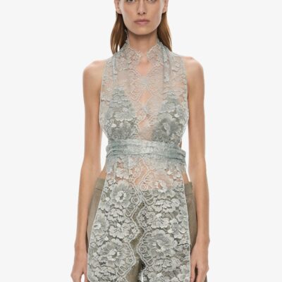 Christopher Esber Moonlit Patina Lace Scarf Top — 4 - Image 1
