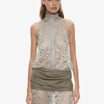 Christopher Esber Moonlit Patina Lace Zipped One Piece — 4 - Image 1