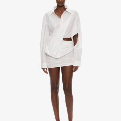 Christopher Esber Aiba Draped Shirt Dress — 4 - Image 1