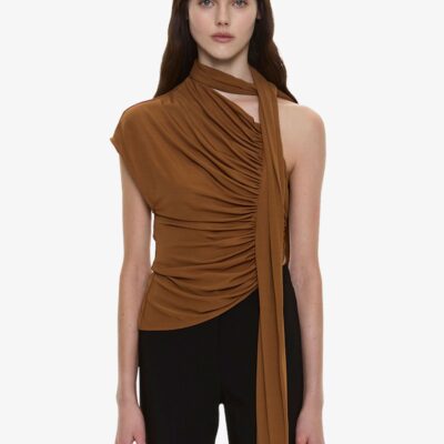 Christopher Esber Vienna Jersey Scarf Top — 4 - Image 1