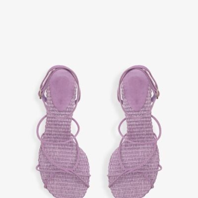 Christopher Esber Blaze Raffia Suede Heel — 37 - Image 2