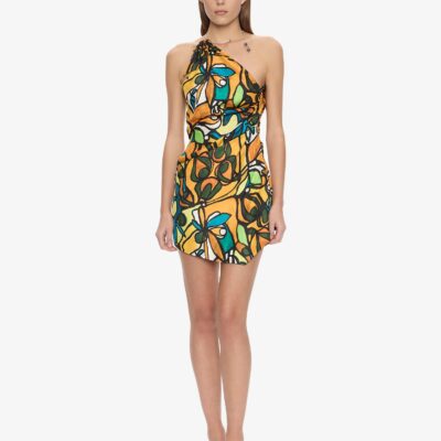 Christopher Esber Tropic Nouveau Scarf Mini Dress — 4 - Image 1