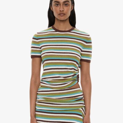 Christopher Esber Stripe Knit Orbit Tee — XXS - Image 1