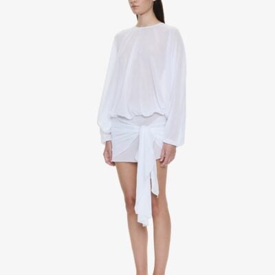 Christopher Esber Porto Tie Long Sleeve Mini Dress — 4 - Image 2