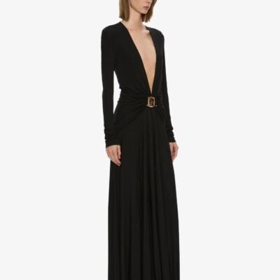 Christopher Esber Bezel Quartz Ruched Long Sleeve Dress — 4 - Image 2