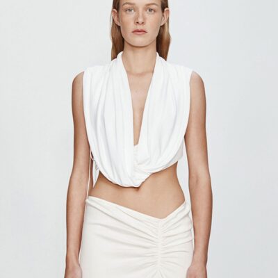 Christopher Esber Interlock Jersey Drape Top — 4 - Image 1