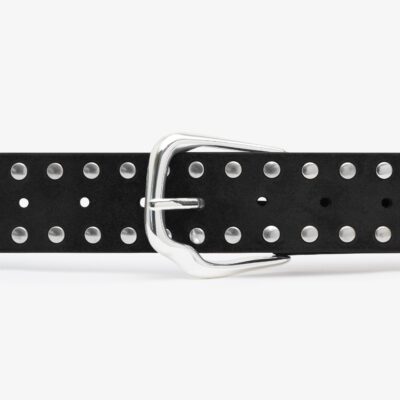 Christopher Esber Maverick Suede Studded Belt — 70 - Image 2