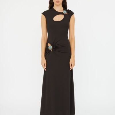 Christopher Esber Mineral Stone Hollow Tee Dress — 4 - Image 1