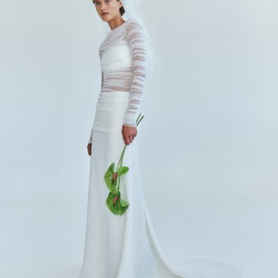 Christopher Esber Veiled Tulle Overlay Gown — 4 - Image 1