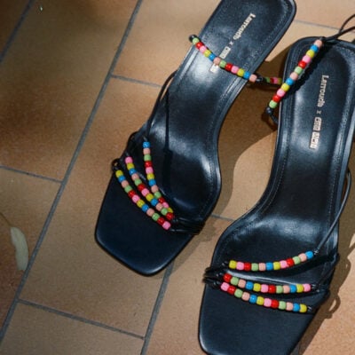 Ciao Lucia Larroudé x Ciao Lucia: Eloisa Sandal Black Leather - Image 2