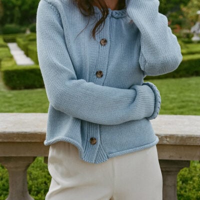 Ciao Lucia Doris Blue Jean Cotton Cardigan — XS - Image 1