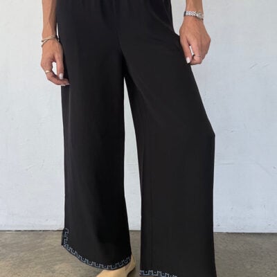Ciao Lucia Dita Pant Black Silk — XXS - Image 1