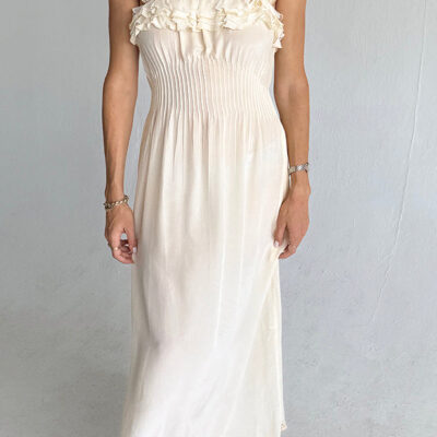Ciao Lucia Amalie Cream Silk Dress — XS - Image 1