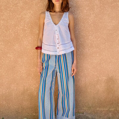 Ciao Lucia Yuli Stripe Twill Pant — XXS - Image 1