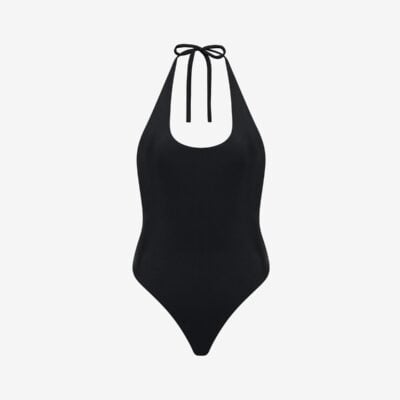Crop Shop Boutique Swim Halter One Piece | Black — XS - Image 2