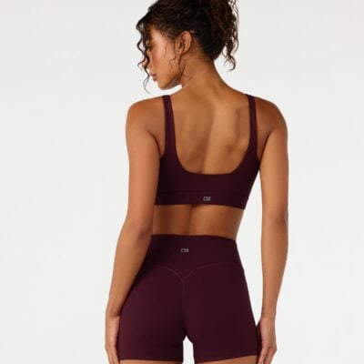 Crop Shop Boutique Serenity Soft Hana Crop | Wine — XXS - Image 2