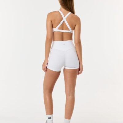 Crop Shop Boutique Serenity Shorts 4" | White — XXS - Image 2