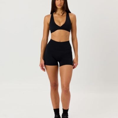 Crop Shop Boutique Serenity Shorts 4" | Black — XXS - Image 1
