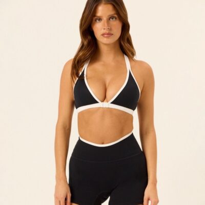 Crop Shop Boutique Serenity Paige Clasp Crop | Black Two Tone — XXS - Image 1