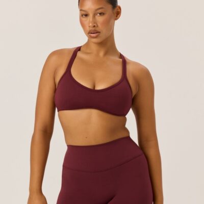 Crop Shop Boutique Serenity Millie Crop | Burgundy — XXS - Image 1