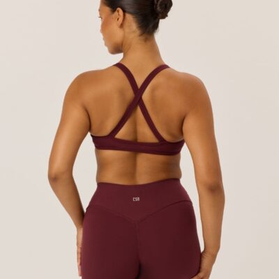 Crop Shop Boutique Serenity Millie Crop | Burgundy — XXS - Image 2