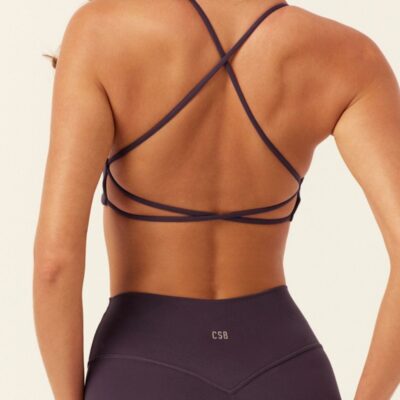 Crop Shop Boutique Serenity Lexi Support Crop | Plum — XXS - Image 2