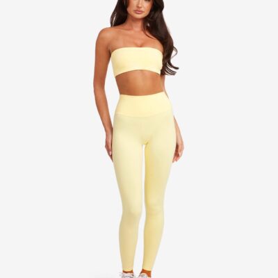 Crop Shop Boutique Serenity Leggings | Lemon — XXS - Image 1