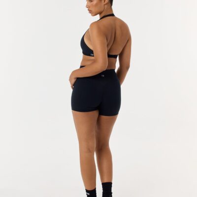 Crop Shop Boutique Serenity Invisible Scrunch Shorts 4" | Black — XXS - Image 2