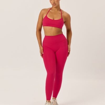 Crop Shop Boutique Serenity Invisible Scrunch Leggings | Strawberry — XXS - Image 1