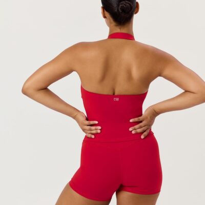 Crop Shop Boutique Serenity Halle Halter Tank | Chilli — XXS - Image 2
