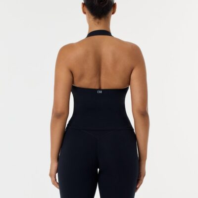 Crop Shop Boutique Serenity Halle Halter Tank | Black — XXS - Image 2