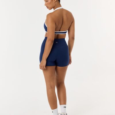 Crop Shop Boutique Serenity Crossover Shorts 4" | Navy — XXS - Image 2