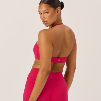 Crop Shop Boutique Serenity Contour Halter Crop | Strawberry — XXS - Image 2