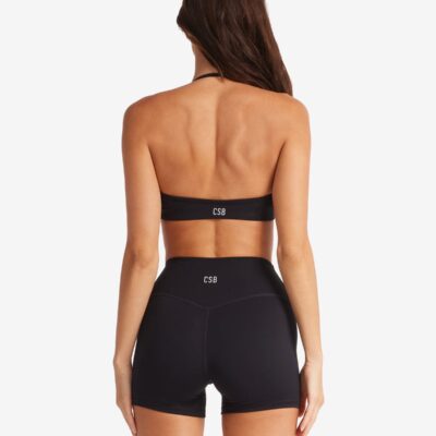 Crop Shop Boutique Serenity Contour Halter Crop | Black — XXS - Image 2