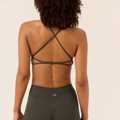 Crop Shop Boutique Serenity Chelsea Crop | Deep Olive — XXS - Image 1
