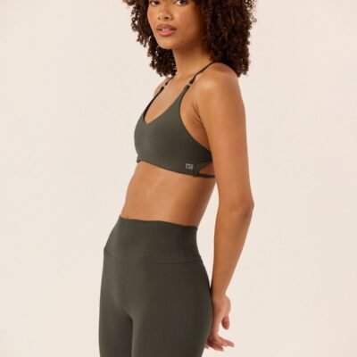 Crop Shop Boutique Serenity Chelsea Crop | Deep Olive — XXS - Image 2