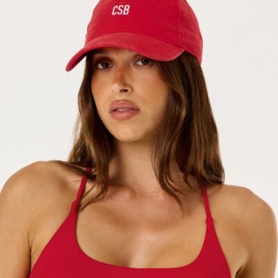Crop Shop Boutique Off Duty Cap | Chilli — O/S - Image 1