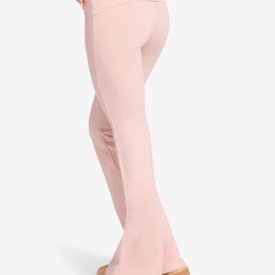 Crop Shop Boutique Jersey Flare Pants | Blush — XS - Image 2