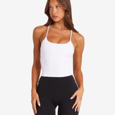 Crop Shop Boutique Freedom Sculpt Tank | White — XXS - Image 1