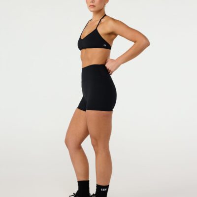 Crop Shop Boutique Freedom Scrunch Shorts 4" | Black — XS - Image 2