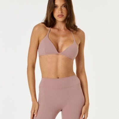 Crop Shop Boutique Form Micro Halter V Crop | Rose — XXS - Image 1