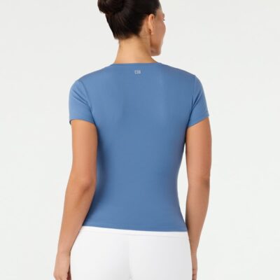 Crop Shop Boutique Form Lite Mid Length Tee | Ocean Blue — XXS - Image 2