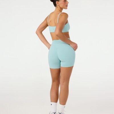Crop Shop Boutique Form Invisible Scrunch Shorts 5" | Aquatic — XXS - Image 2